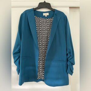 Skies Are Blue Teal Blazer